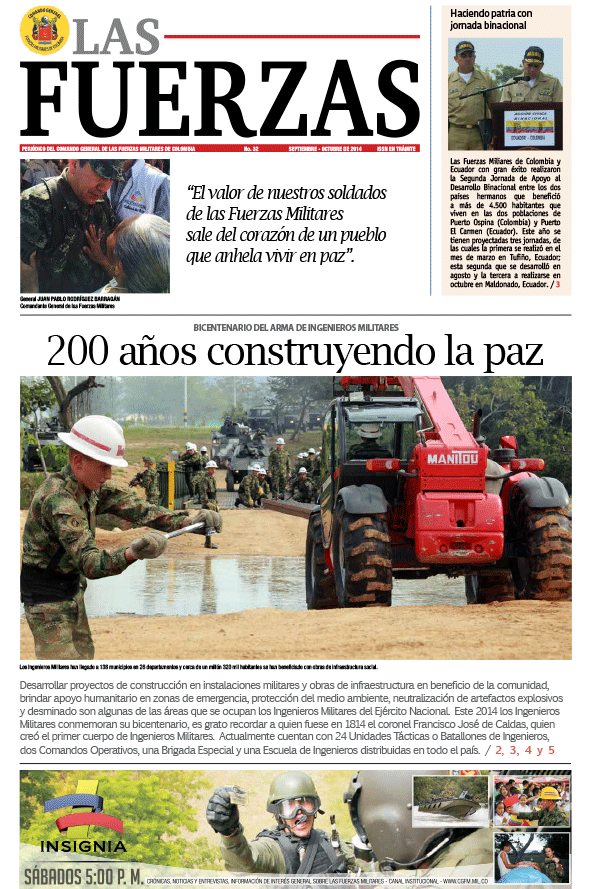 Periódico las Fuerzas septiembre 2014